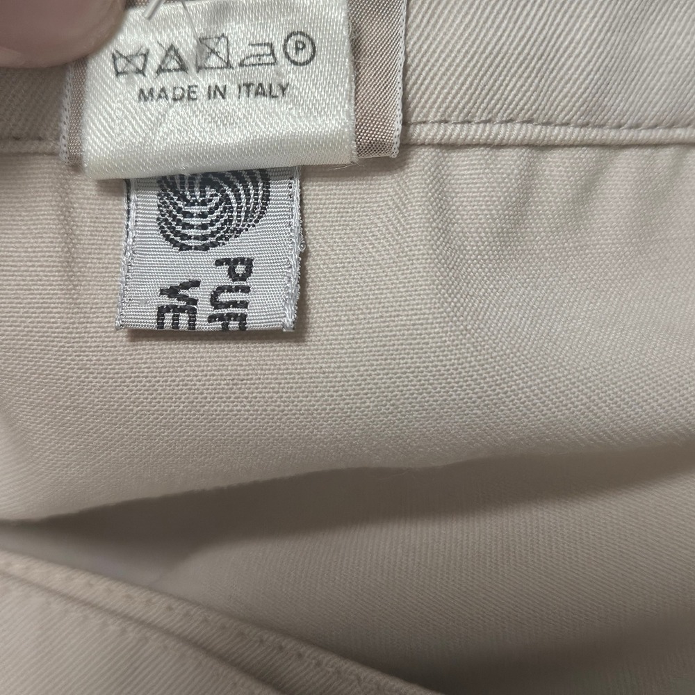 Krizia Beige Wool Wrap Pencil Skirt Made in Italy Classic Minimalist Size 2 - Picture 10 of 10
